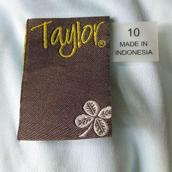 Taylor Size 10 Blue and Green Floral Maxi Dress - Picture 2 of 14